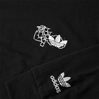 Adidas Men's Long Sleeve Fuzi T-Shirt in Black