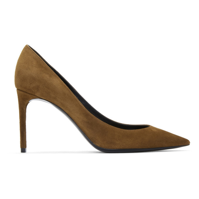 Saint laurent zoe suede hot sale pump