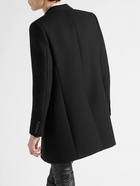 SAINT LAURENT - Slim-Fit Wool Coat - Black