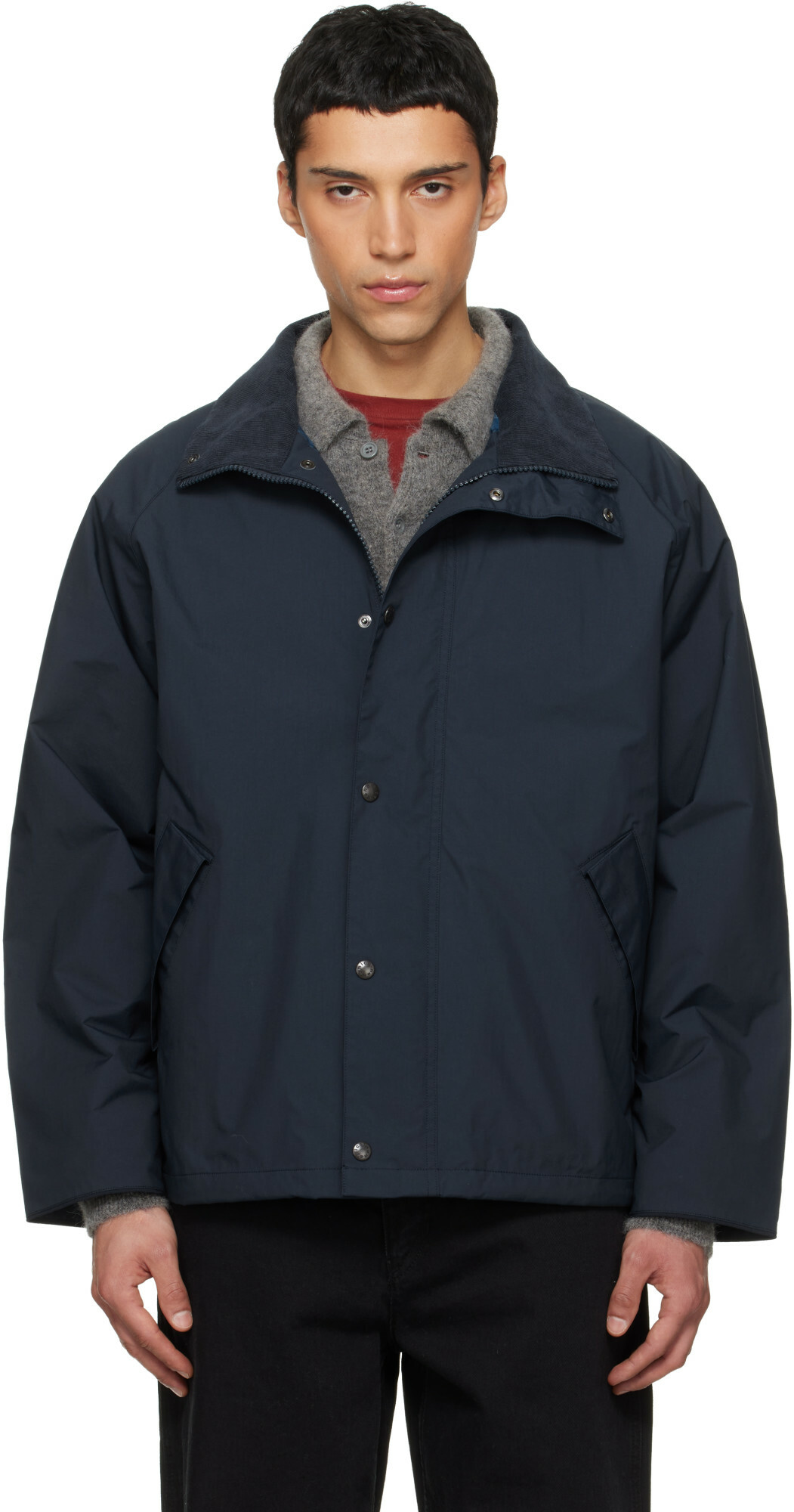 nanamica Navy 2L PERTEX UNLIMITED Field Short Jacket