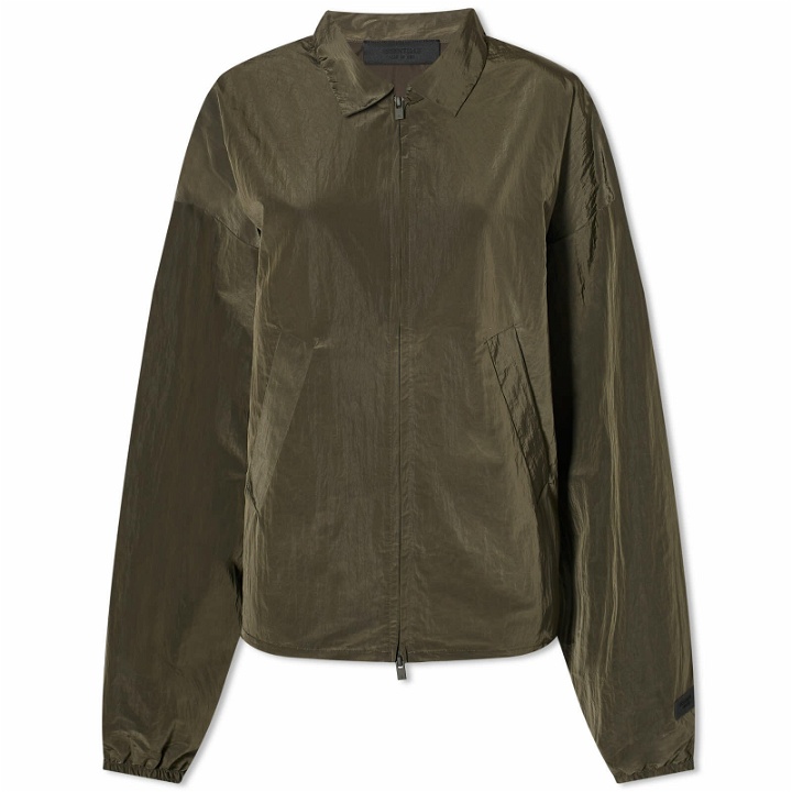 Photo: Fear of God ESSENTIALS Women's Shell Bomber Jacket in Ink