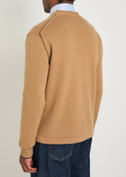 Vivienne Westwood Alex Logo Wool and Cashmere-blend Cardigan Camel