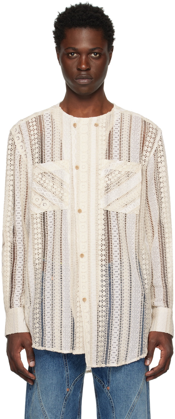 Photo: Andersson Bell Off-White Asymmetric Shirt