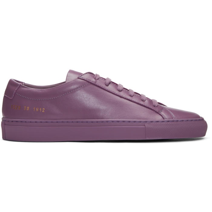 Photo: Common Projects Purple Original Achilles Low Sneakers 