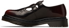 Dr. Martens Black & Burgundy 8065 Mary Jane Loafers