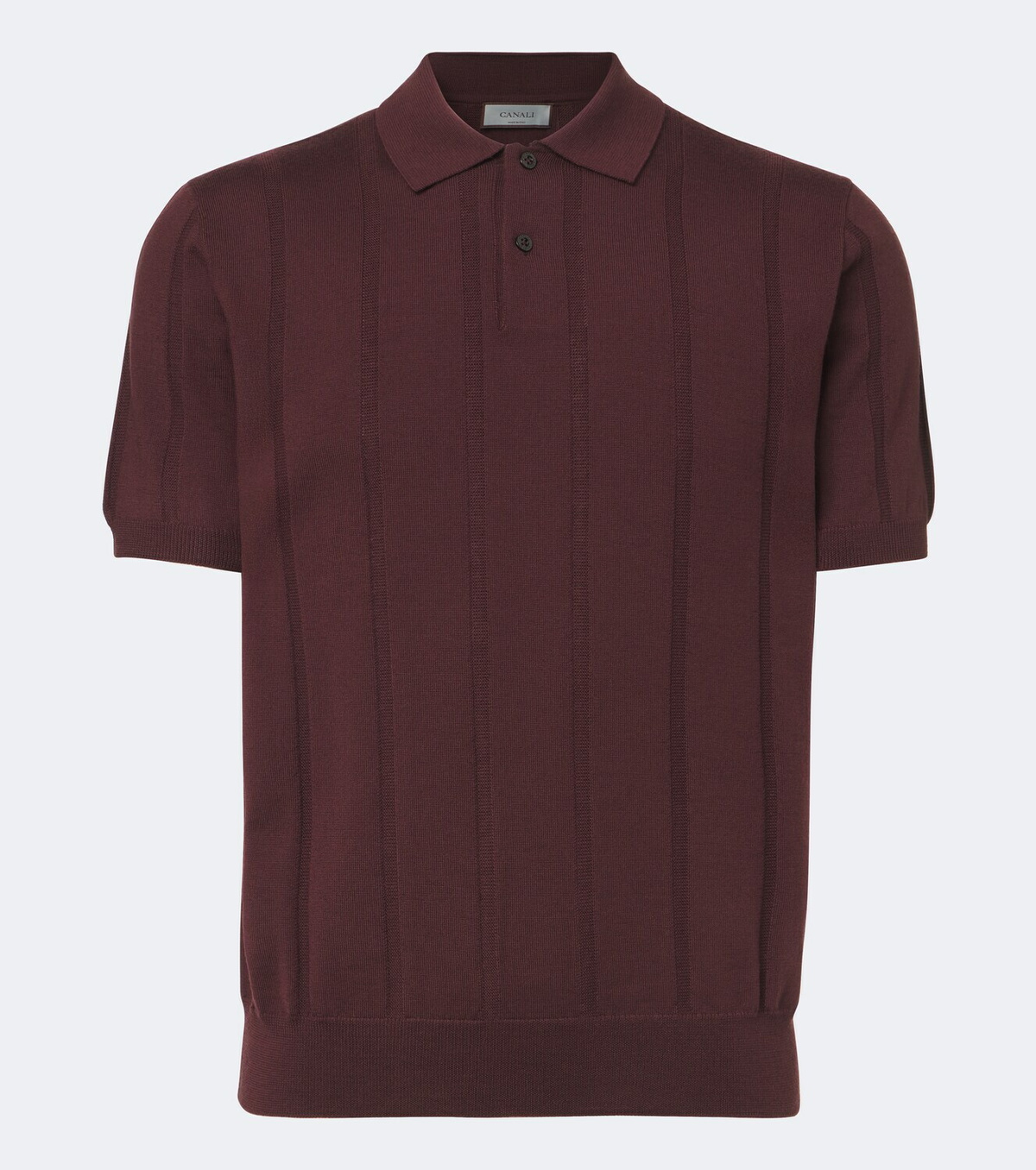 Canali Virgin wool polo shirt