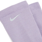 Nike Trail Crew Socks in Hydrangeas/Burgundy/Silver