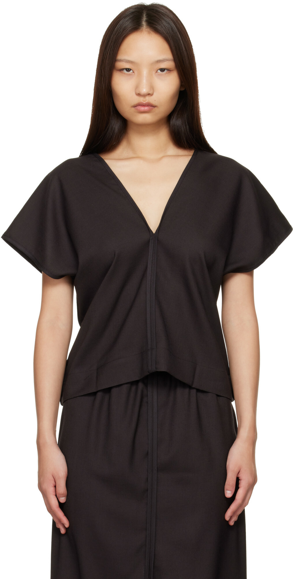 Baserange Brown Dadar Top