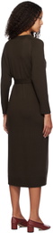 Max Mara Leisure Brown Scrivia Midi Dress