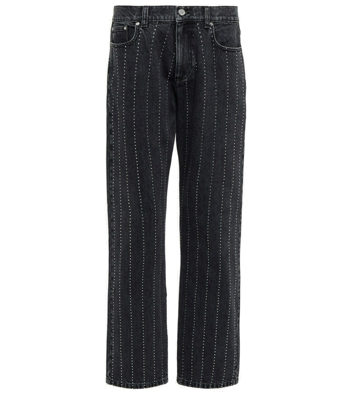 Photo: Stella McCartney - Embellished mid-rise straight jeans