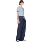 Lanvin Blue Large Hem Trousers