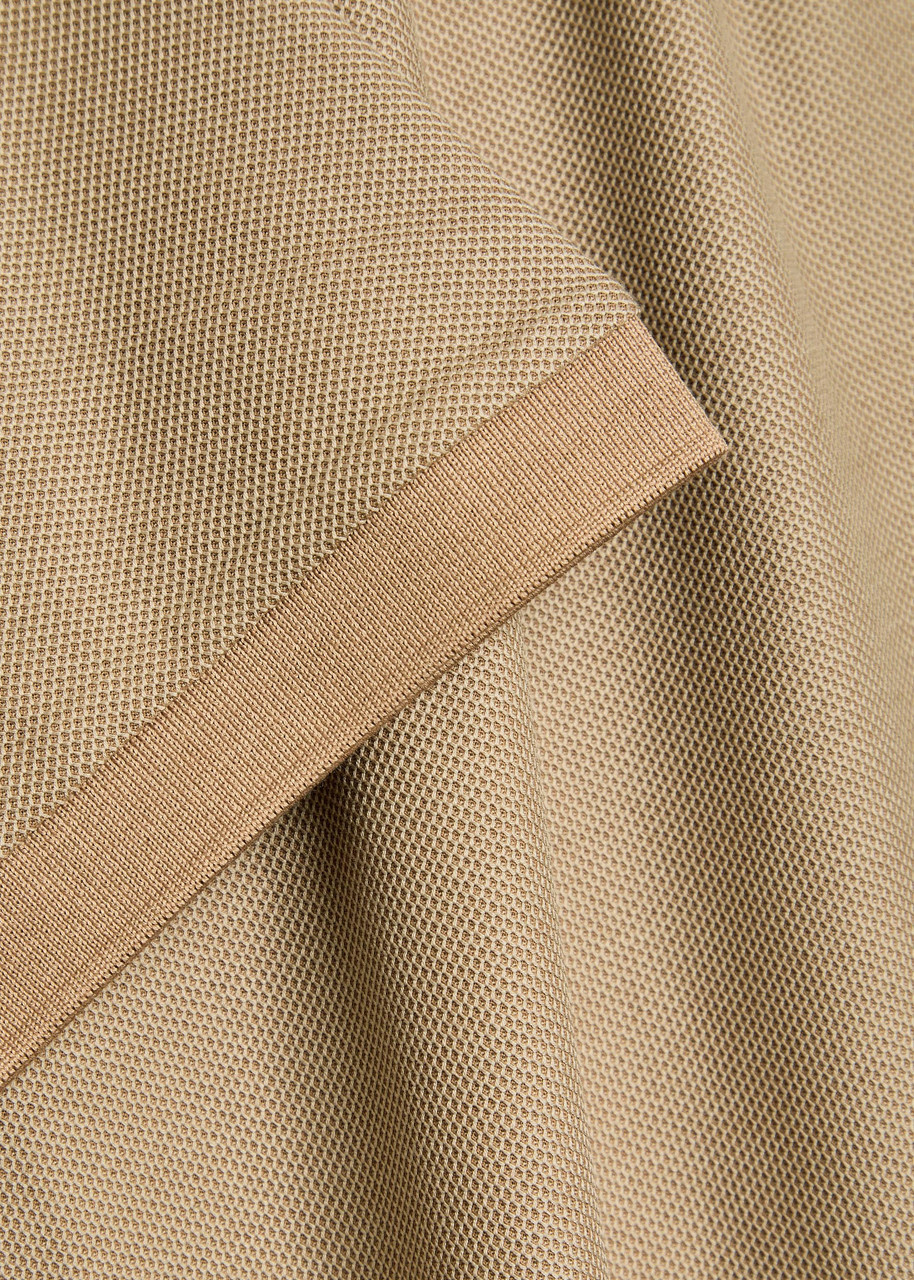 Boss Waffle Cotton T-shirt Brown