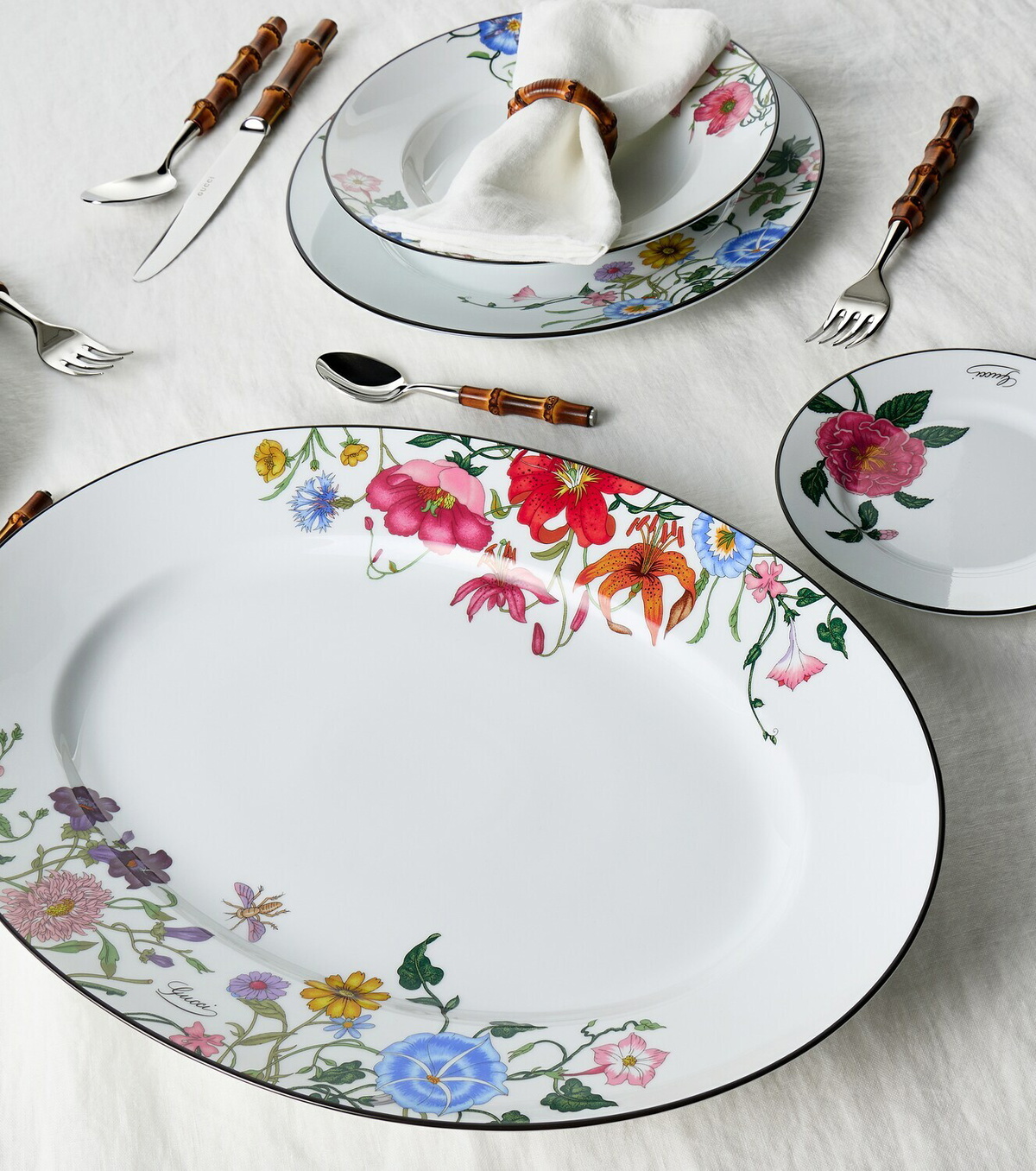 Gucci Gucci Flora porcelain decorative tray