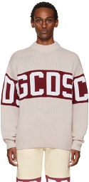 GCDS Off-White Band Sweater