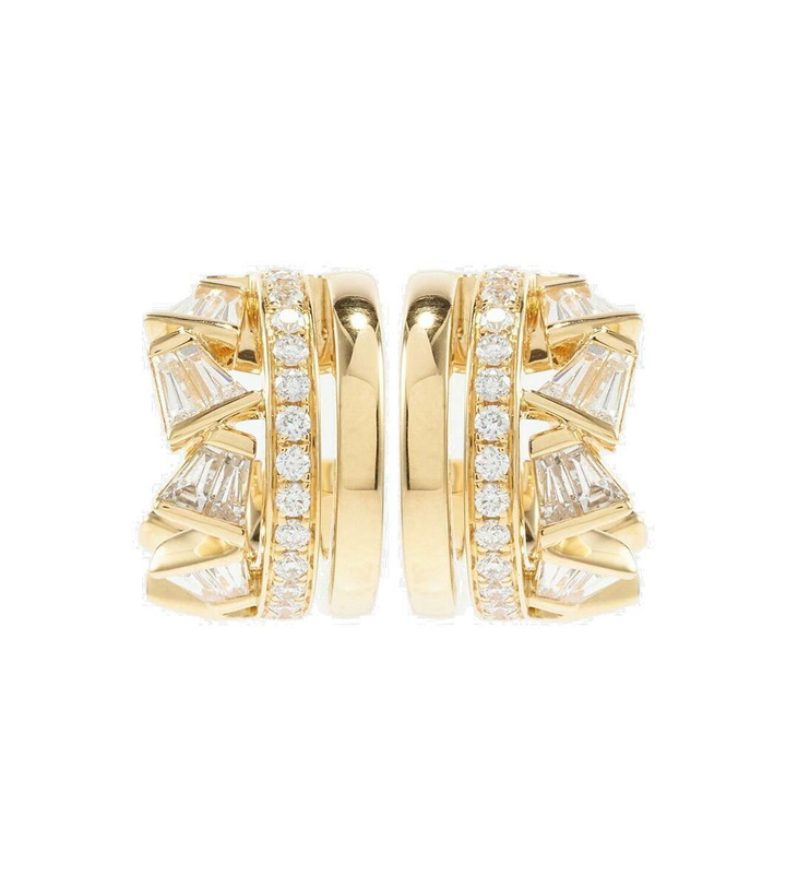 Photo: Bucherer Fine Jewellery 18kt gold earrings with diamonds