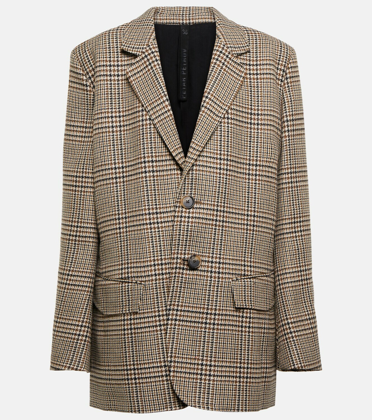 Petar Petrov Issa houndstooth virgin wool blazer