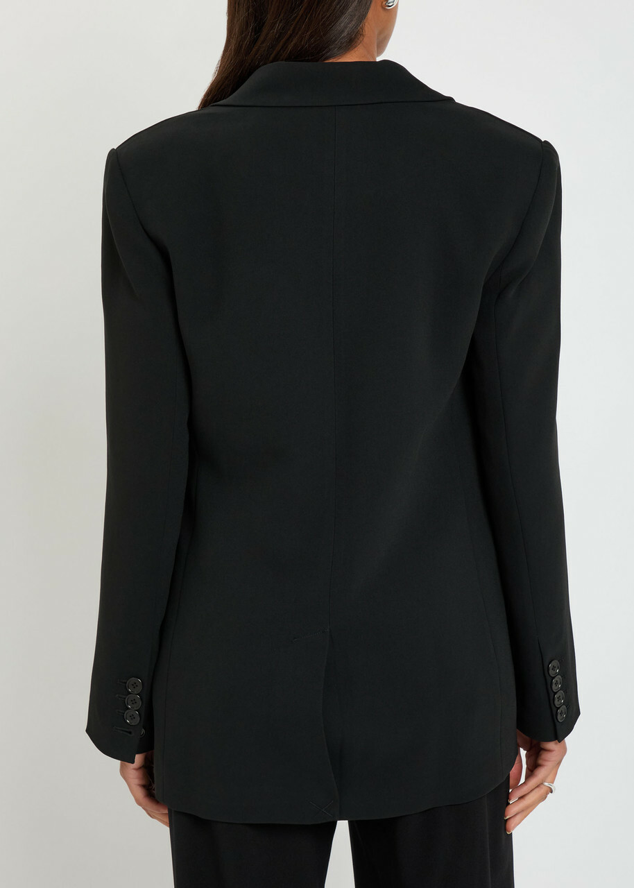 Reformation James Crepe Blazer Black