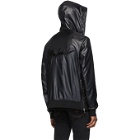 Balmain Black Nylon Hooded Jacket