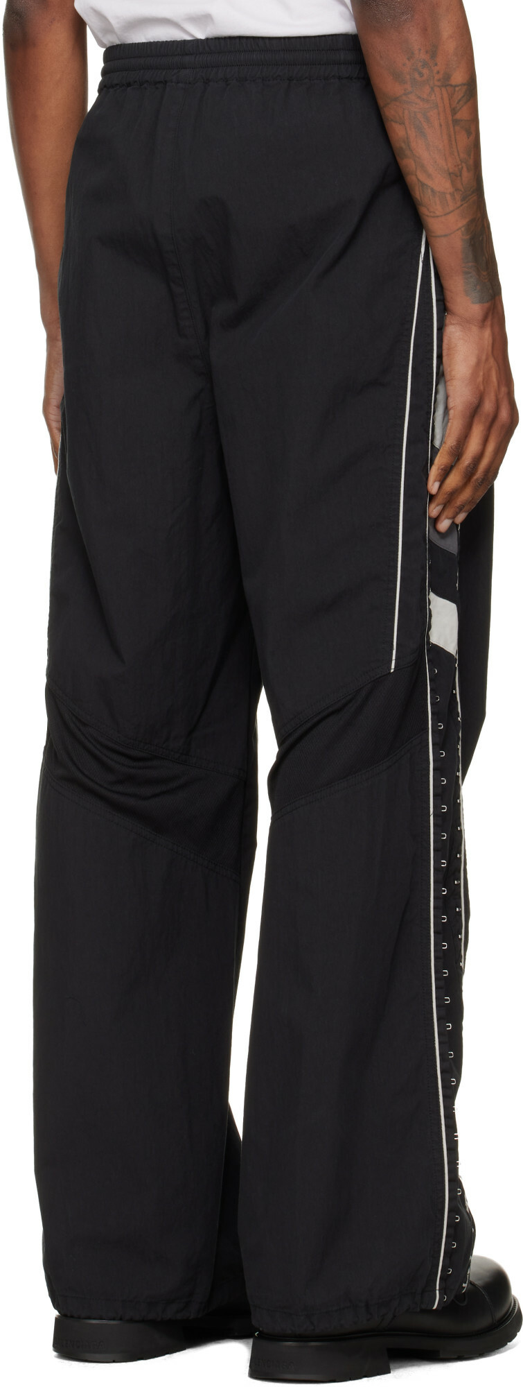 We11done Black Hook & Eye Track Pants