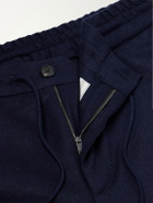 Slowear - Incotex Tapered Cashmere-Flannel Drawstring Trousers - Blue