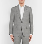 Kingsman - Eggsy's Grey Prince of Wales Checked Wool and Linen-Blend Suit Jacket - Gray