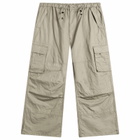 Comme des Garçons Homme Men's Linen Twill Trousers in Grey X Beige