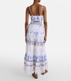 Camilla All About That Lace linen midi skirt