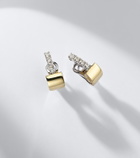 Yeprem Golden Strada 18kt gold huggie earrings with diamonds