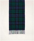 Brooks Brothers Men's Lambswool Fringed Scarf | Navy/Green