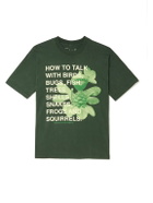 FRIENDS WITH ANIMALS - Printed Cotton-Jersey T-Shirt - Green