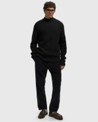 Norse Projects Rasmus Mock Neck Relaxed Brushed Sweater Black Mens Pullover