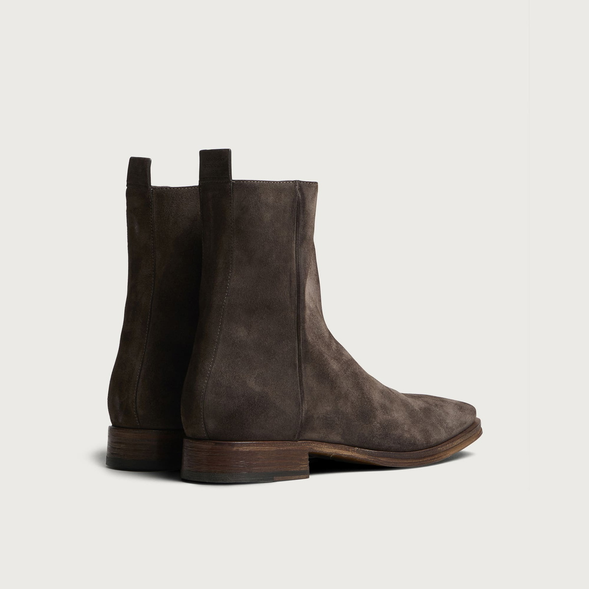 Acne Studios Men's Bebe Suede Boots in Taupe Grey