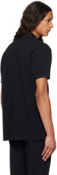 Moschino Black Teddy Patch Polo