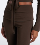 Norba Foldover flared leggings