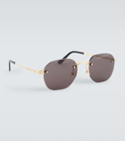 Cartier Eyewear Collection Santos de Cartier round sunglasses