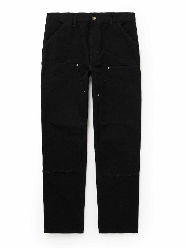 Photo: Carhartt WIP - Nash Straight-Leg Panelled Cotton-Canvas Trousers - Black