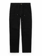 Carhartt WIP - Nash Straight-Leg Panelled Cotton-Canvas Trousers - Black