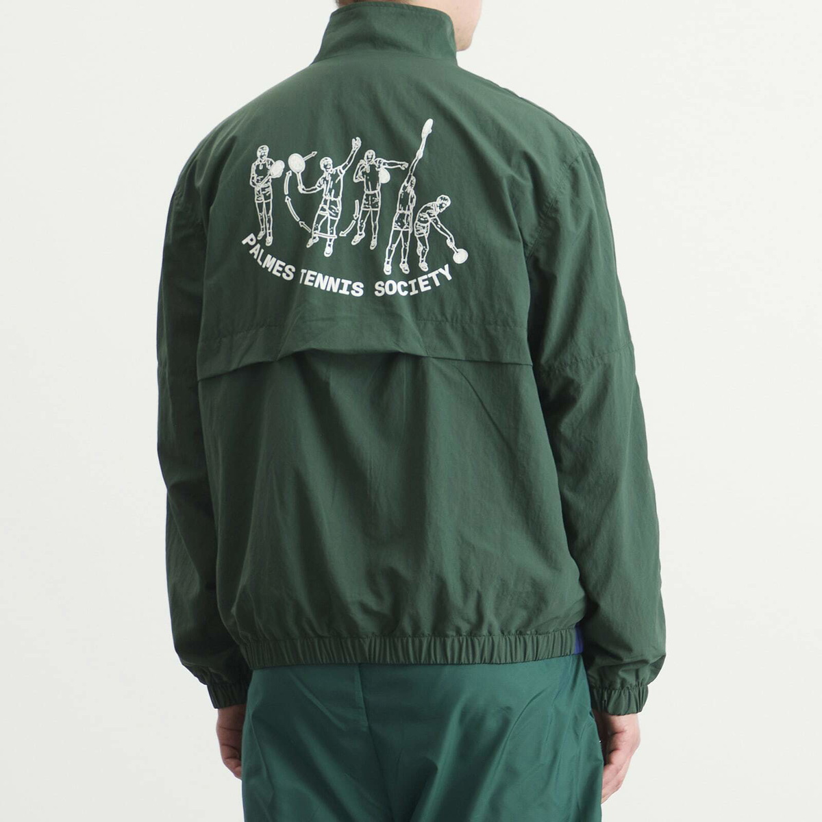 Palmes Men's Practice Track Jacket in Dark Green