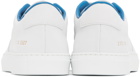 Common Projects White & Blue BBall Summer Sneakers