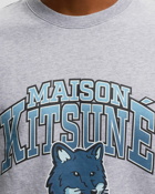 Maison Kitsune Campus Fox Regular Sweatshirt Grey - Mens - Sweatshirts