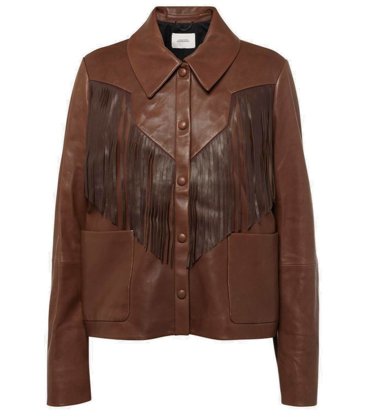 Photo: Dorothee Schumacher Sleek Statement fringed leather jacket