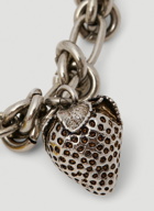 Beaded Charms Bracelet in Silver