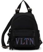 Valentino Garavani Black Mini VLTN Backpack