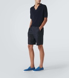 Christian Louboutin Varsiboat denim slip-on shoes