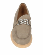 Bally Womens Loafers in Grey