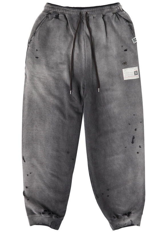 Photo: Maison mihara yasuhiro Sun Faded Like Distressed Cotton Sweatpants Black