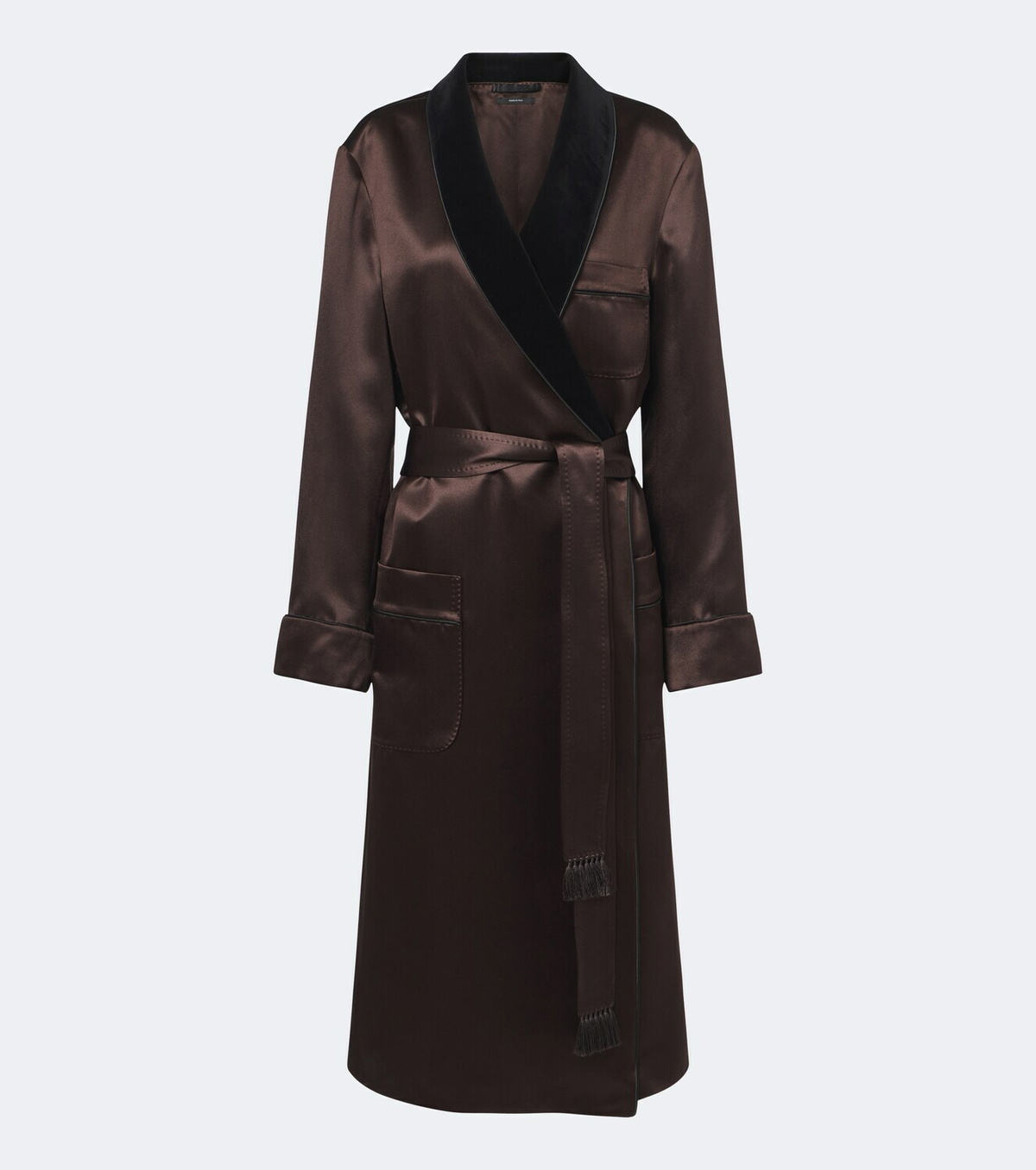 Tom Ford Silk satin wrap coat