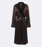 Tom Ford Silk satin wrap coat