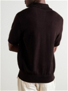 Oliver Spencer - Penhale Slim-Fit Organic Cotton Polo Shirt - Brown