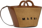 Marni Brown Tropicalia Small Tote